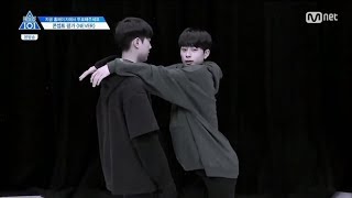 Produce101 S2 EP9 Lai Guanlin 라이관린 amp Yu Seonho 유선호  Trouble Maker [upl. by Jc944]