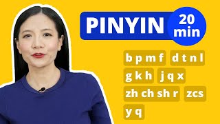 Learn Chinese Alphabet Pinyin 20 minutes  Beginner Chinese Pronunciation Lesson [upl. by Buford525]