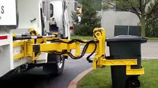 Perkins GarbageRefuse Truck Grabber Arm [upl. by Frants]