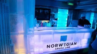 Norwegian Breakaway Svedka Ice Bar  Eisbar [upl. by Gena]