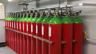 FM 200 fire suppression system working animation wet chemical fire suppression system [upl. by Nnek]