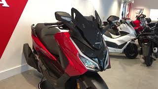 Honda NSS125 Forza 2024 Model Pearl Siena Red Brand New Unregistered £4999 OTR John Banks Group [upl. by Tteve]