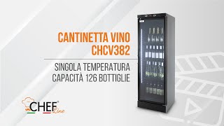 Cantinetta Vino Professionale 126 bottiglie CHCV382  Chefline [upl. by Inele278]