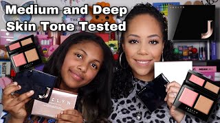 Jaclyn Cosmetics Bronze amp Blushing Duos Medium amp Deep Skin Tone Tested  First Impressions [upl. by Enetsuj]