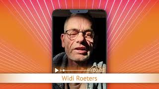 TV Oranje app videoboodschap  Widi Roeters [upl. by Anialed]