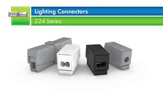 WAGO 224 Lighting Connectors [upl. by Yerggoeg]