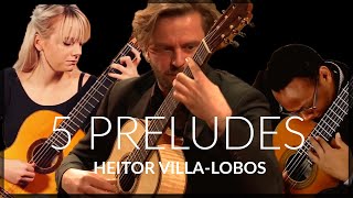 Five Preludes by Heitor VillaLobos  Siccas Guitars [upl. by Streeto48]