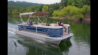 SunCatcher Elite 322 C Pontoon  G3 Boats Australia [upl. by Arrakat300]