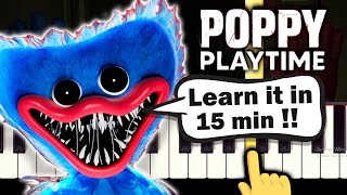 Poppy Playtime Theme  Its Playtime  EASY Piano tutorial [upl. by Conall]