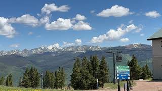 Rocky Mountains from atop Vail Ski Resort Colorado  62424 [upl. by Yenruogis]