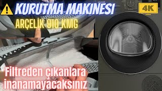 Arçelik Kurutma Makinesi 910 KMG Çıkan toza inanamayacaksınız Kurutma makinesi özellikleri [upl. by Latini]