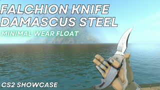 Falchion Knife Damascus Steel Minimal Wear  CS2 Skin Showcase 942 [upl. by Leveroni777]