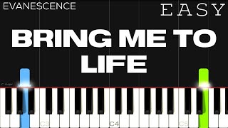 Evanescence  Bring Me To Life  EASY Piano Tutorial [upl. by Omlesna590]