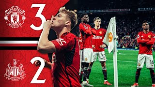 Mainoo Amad amp Hojlund Fire Home 🔥  Man Utd 32 Newcastle  Highlights [upl. by Diego]