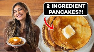 Pancakes with Just 2 Ingredients Keto Low Carb and Low Calorie [upl. by Solegna679]