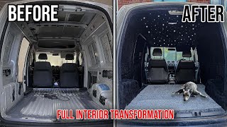 FULL TRANSFORMATION ON MY VOLKSWAGEN CADDY INTERIOR [upl. by Sinclare]