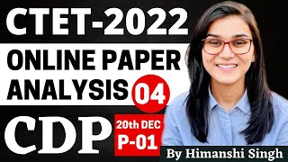 CTET 2022 Online Exam  Previous Year Papers Analysis CDP 20th Dec 2022 Paper02 by Himanshi Singh [upl. by Nahgeam543]