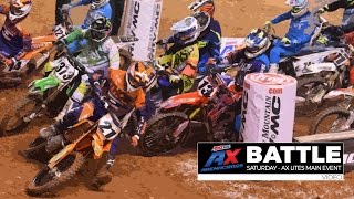 BATTLE Saturday AX Lites Main Event  Baltimore  AMSOIL Arenacross [upl. by Tumer]