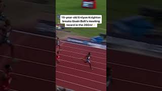 Knighton surpasses Usain Bolts record at just 19 ⚡ [upl. by Intosh843]