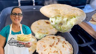 PUPUSAS 4 QUESOS  Tienen que probar esta delicia  SOL COCINA Y MAS [upl. by Frendel]