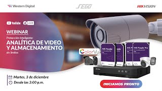 WEBINAR 📢 Western Digital y Hikvision  Protección inteligente ANALÍTICA DE VIDEO Y ALMACENAMIENTO [upl. by Nanreit546]