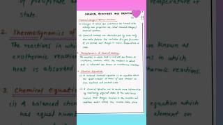 Class 10 chemistry ⚗️🧪 ch 1 handwritten notes shorts viral trending shortsfeed ytshorts [upl. by Suzann]