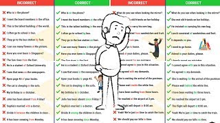 100 Most Common Grammar Mistakes with Prepositions English Learners Make [upl. by Bobbee]