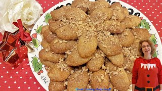 Finikia  Melomakarona BEST EVER Xmas Honey Cookies by Yiayia Deppy  Φινίκια [upl. by Yraeht]