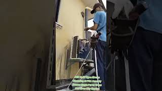 AUX SPLIT TYPE Inverter Aircon Cleaning at TMC CAVITE 09751238887 [upl. by Yesnyl]