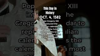 Oct 4 1582  Gregorian Calendar Implemented shorts history calendar [upl. by Daune]