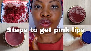 HOW TO GET SOFT PINK LIPS NATURALLY  MAKE YOUR PINK LIPBALM AT HOME [upl. by Artep]