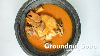 How to make the most delicious plant based groundnutpeanut butter soup [upl. by Tnomel897]