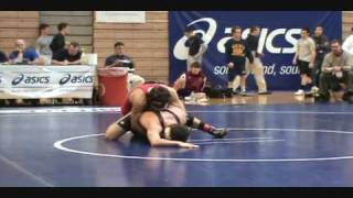 Troy Nickerson Cornell vs John McDonald Lehigh 125 pounds 2009 EIWA quarterfinals [upl. by Ahsirk]