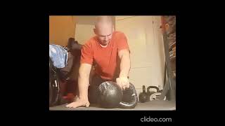 Heavy or not  22kg 44lb kettlebell supination challenge on floor Left hand Wrocław Poland 24Nov24 [upl. by Nils]