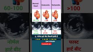 Normal heart beat kitni hoti h l ecg echo shorts [upl. by Bithia736]