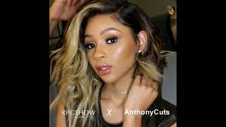 Anthony Cuts Asymmetrical Bob Brown Hair with Blonde Highlights Wig丨Anthonycuts028丨RPGSHOW [upl. by Eiliak286]