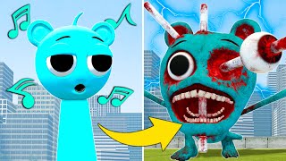 EVOLUTION OF NEW HORROR SKY BLUE SPRUNKI in Garrys Mod [upl. by Nnayelhsa159]