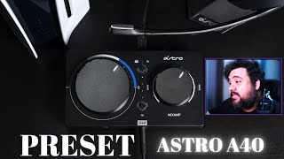 PRESET ASTRO A40 MIX AMP  WARZONE 2 MW  CSGO2  APEX [upl. by Rieger]