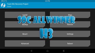 Instalando TWRP na tv box ALLWINNER H3 [upl. by Inavihs550]