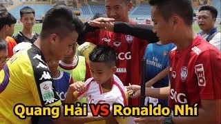 Thử Thách Bóng Đá Với Quang Hải U23 Việt Nam và Ronaldo Hà Nam PVF cực bất ngờ [upl. by Annawak]