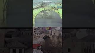 Marking 28th anniversary of Mostar Bridge’s destruction [upl. by Stempson]