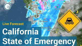 California flooding  State of Emergency 🚨 [upl. by Aydne]