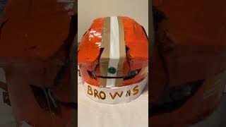 Browns Riddell Axiom footballhelmet cardboard shorts [upl. by Anaet628]