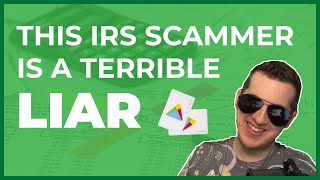 This IRS Scammer Is A Terrible Liar [upl. by Sibilla941]