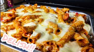 Baked Penne Pasta  Spaghetti Style  Penne Pasta Recipe [upl. by Nemajneb]