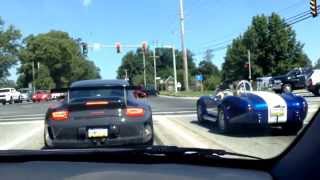 porsche gt3 vs shelby cobra [upl. by Onaicilef]