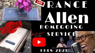 Rance Allen Funeral  Rance Allen  Bishop Rance Allen Funeral Service [upl. by Stokes929]