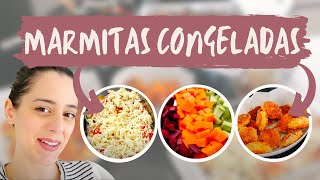 MARMITAS CONGELADAS PARA 1 SEMANA EM 4 HORAS 😱  Cardápio completo fácil e saudável [upl. by Godfry]