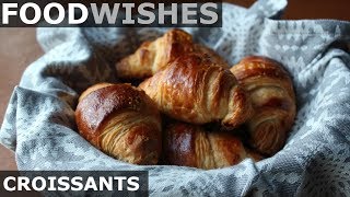 Croissants  Food Wishes  Crispy Butter Croissants [upl. by Ettegdirb86]