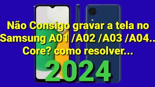 Resolvendo a sobreposição de tela do samsung galaxy A01 A02  A03 A04 core [upl. by Aikrehs]